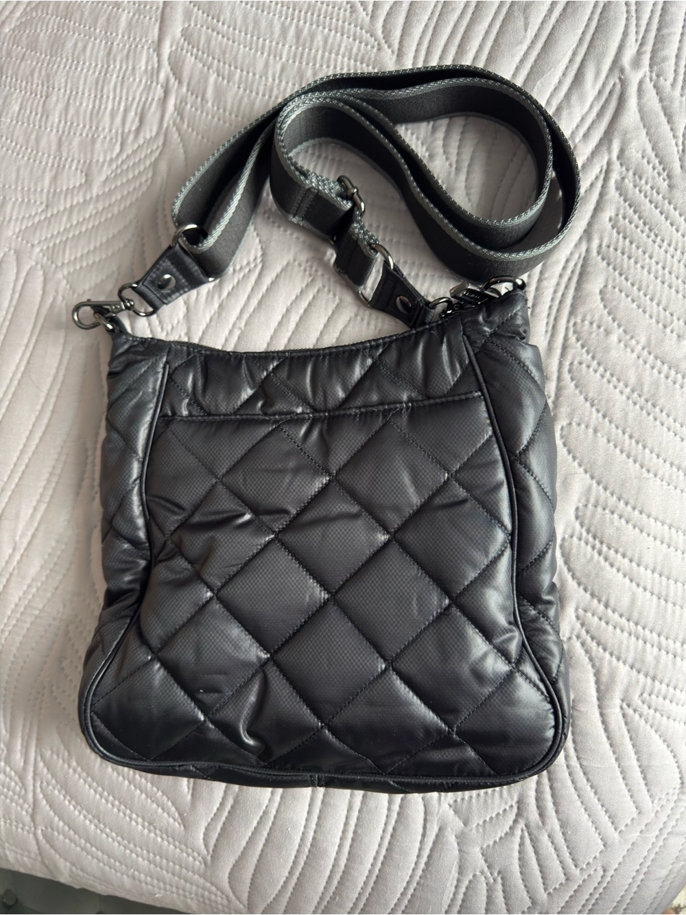 Oliver Thomas Quilted Shoulder Crossbody Bag - Black